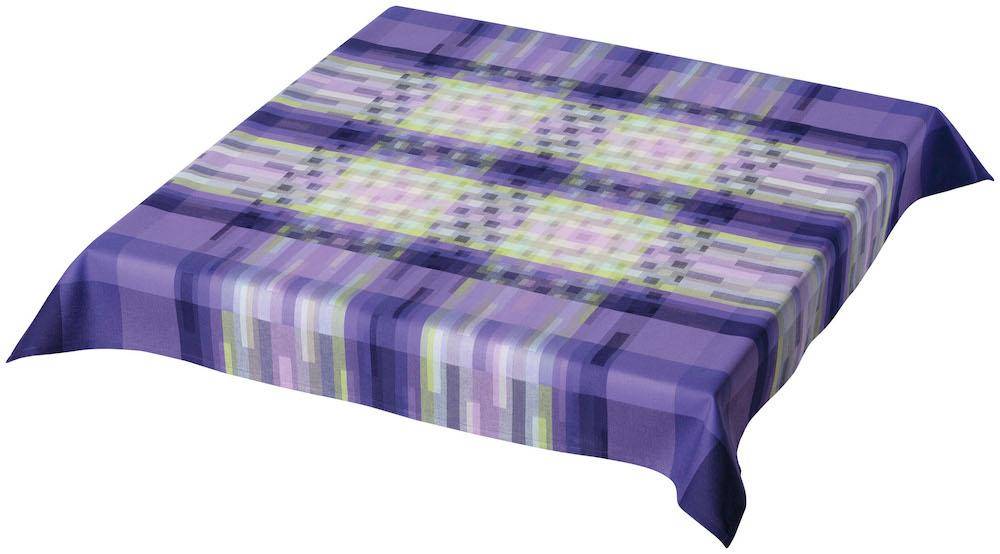 Le Jacquard Francais Tischdecke "Pix purple" by LJF - 140 x 225 cm - beschichtet