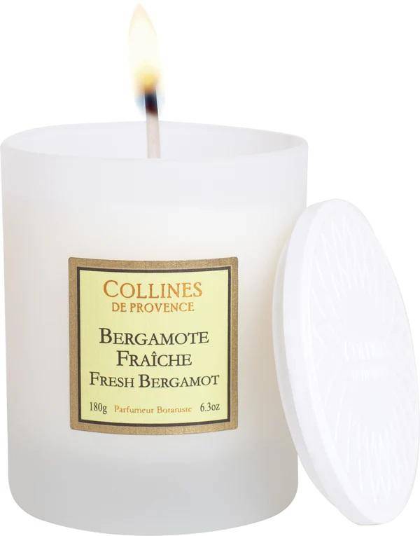 Von Collines De Provence - Duftkerze Frische Bergamotte 180g