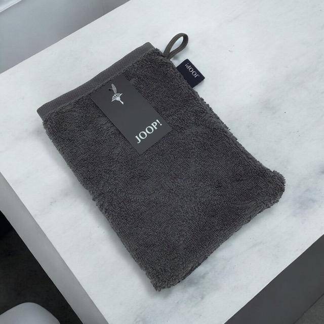 JOOP! Frottiertuchserie Uni Cornflower 1670 Waschhandschuh Anthrazit