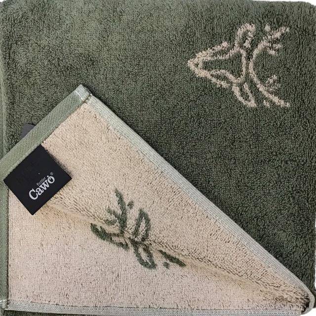 Cawö Frottiertuchserie Alpenchic Handtuch 6229 in Zirbe 50 x 100 cm