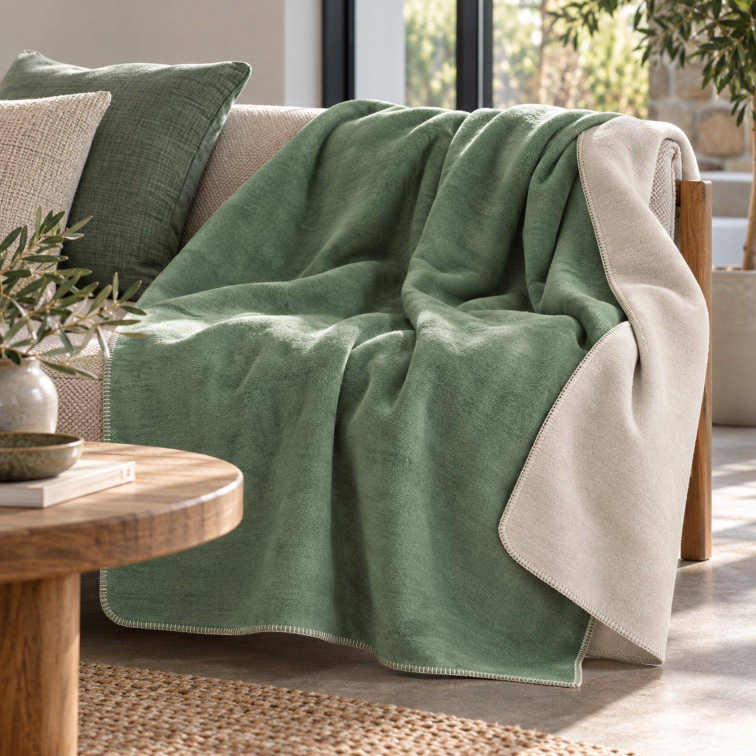 Pad Decke Hobart in Salbei 150 x 200 cm