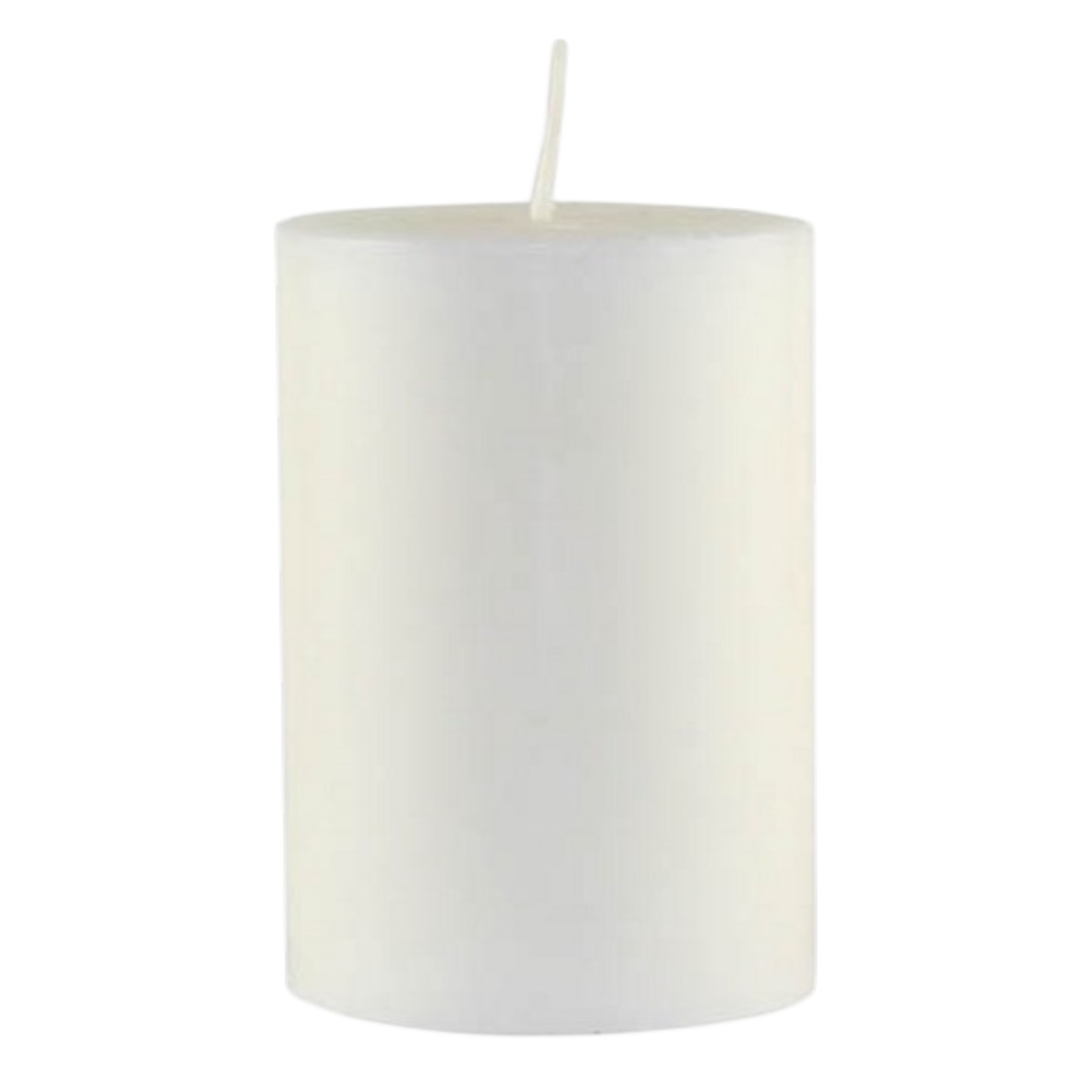 Kaheku Cylinderkerze Silea Stearin Weiß 10 cm hoch