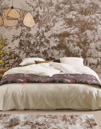ESSENZA Baumwollsatin Bettwäsche Minte Oyster 135 x 200 cm + 80 x 80 cm