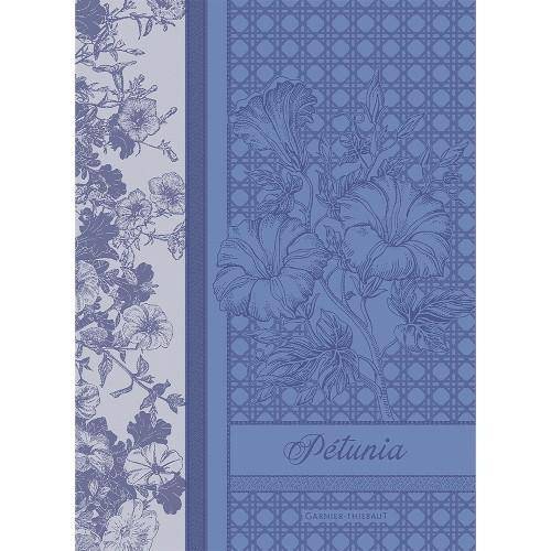 Garnier Thiebaut Geschirrtuch - Petunia Bleu in Bio-Baumwolle