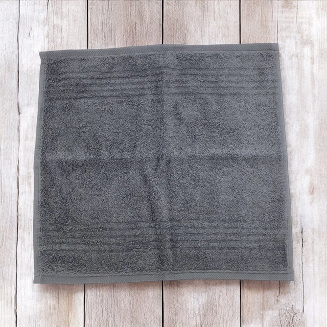 Cawö Frottiertuchserie Minis 9906 Anthrazit 4er Bundle Seiflappen 30 x 30 cm
