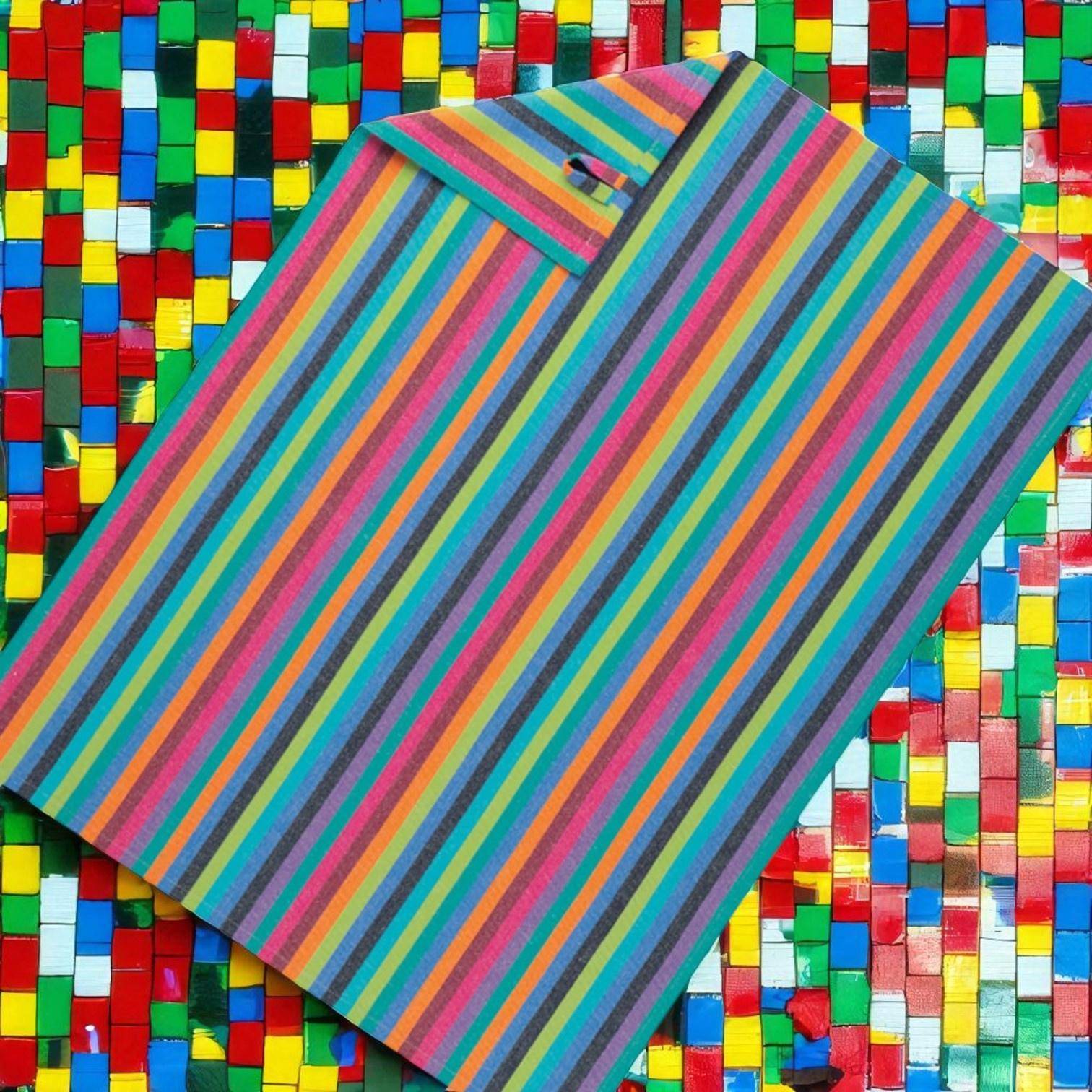 Cawö Geschirrtuch Lifestyle Cuisine Streifen 7048 Multicolor Dunkel 50 x 70 cm