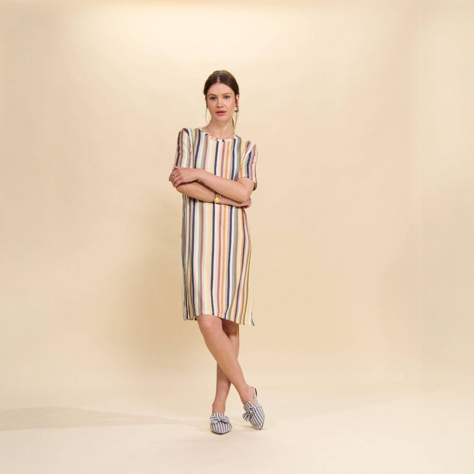 ESSENZA kurzärmeliges Nachthemd Emmy Donna Nightshadow Blue L