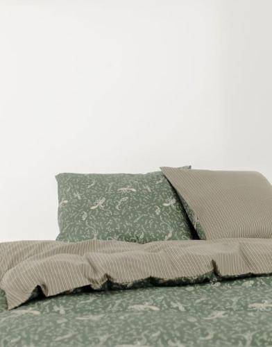 Marc O'Polo Bettwäsche Salen Deep Green 200 x 220 cm