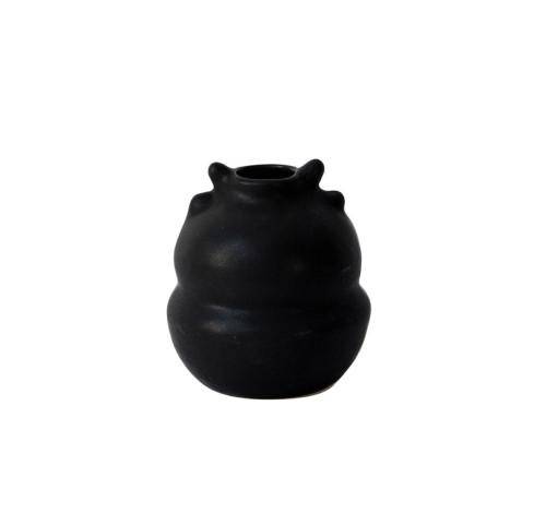 Jars Keramik Vase Lucrece Noir 10,5 cm hoch