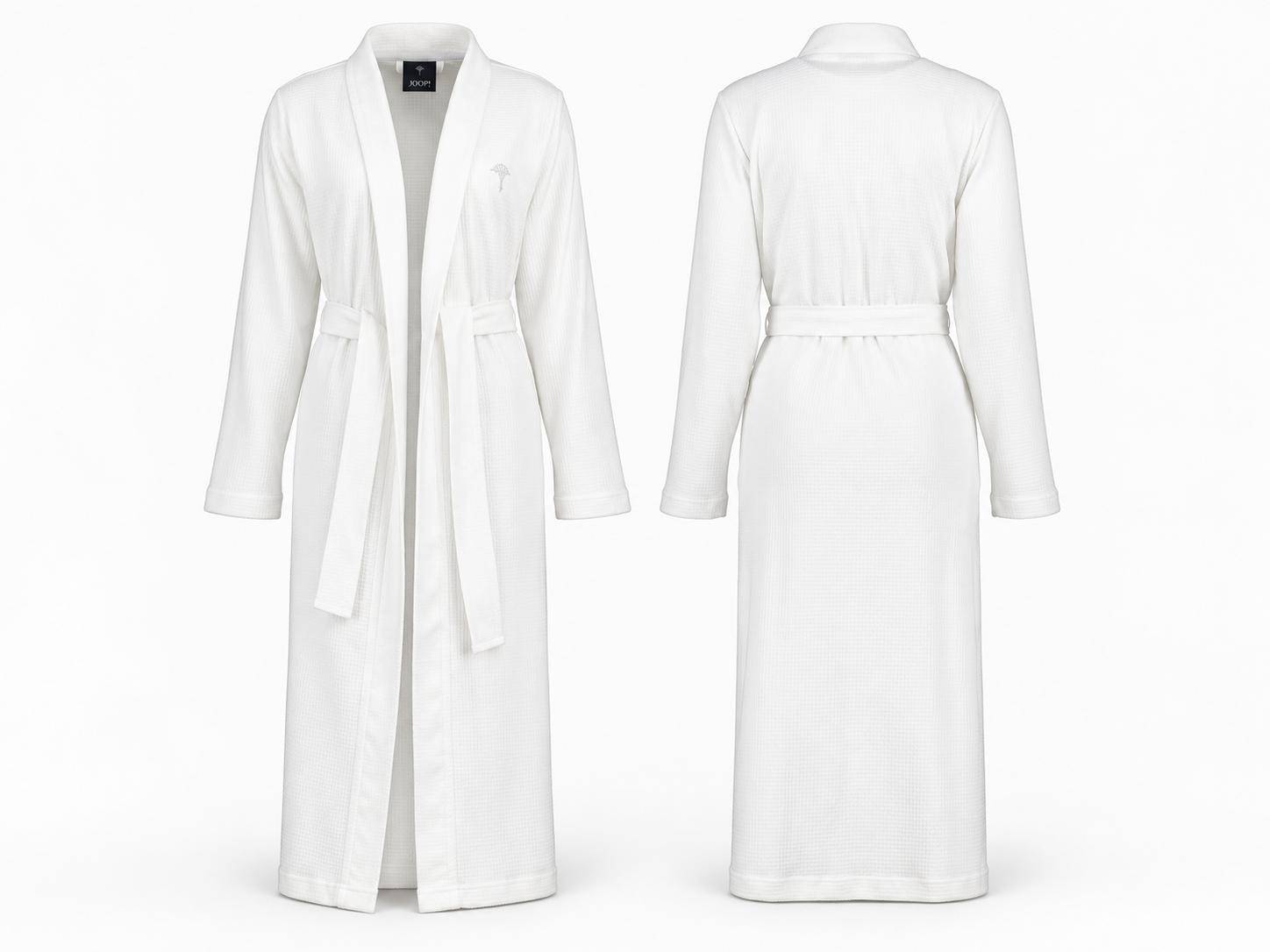 Joop! Damenbademantel Kimono leichter Waffel-Pique 1657 Weiß in 36/38