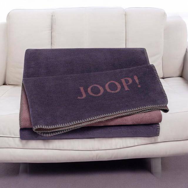 JOOP! Wohndecke Melange Doubleface Violett - Mauve 150 x 200 cm