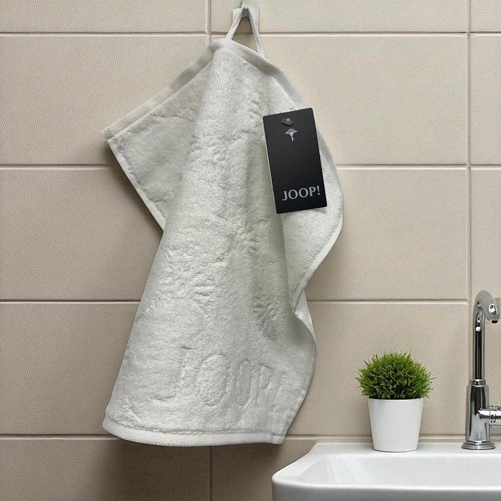 JOOP! Frottiertuchserie Uni Cornflower 1670 Seiftuch Weiß