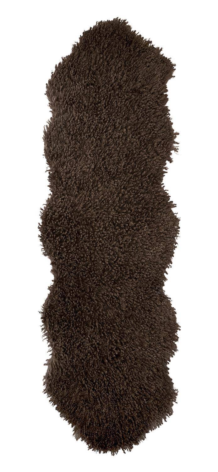 Skinnwille Dekofell Wooly Braun 60 x 180 cm