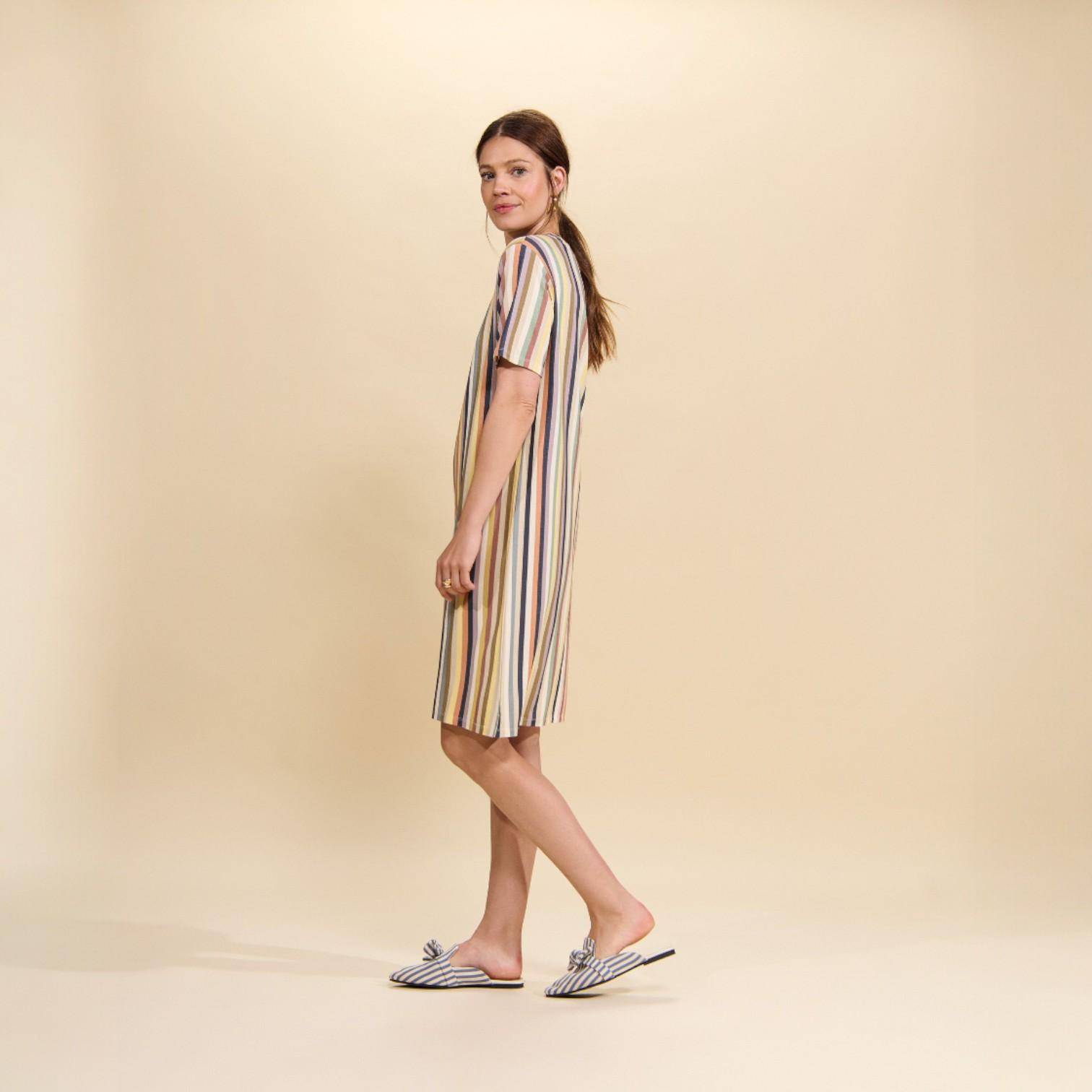 ESSENZA kurzärmeliges Nachthemd Emmy Donna Nightshadow Blue L