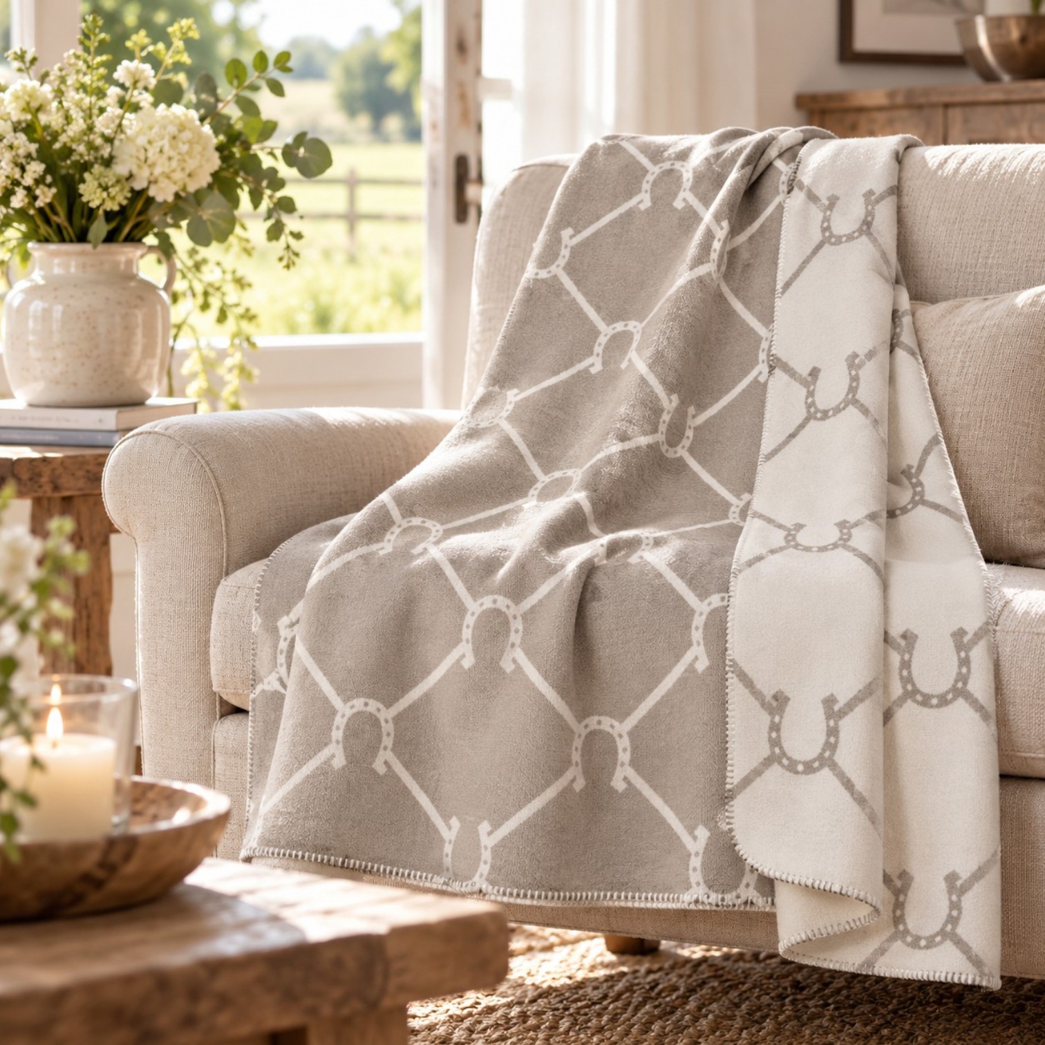 Pad Decke Lucky in Grey 150 x 200 cm