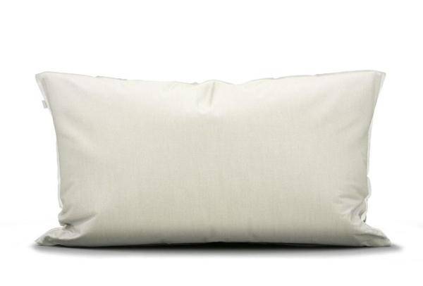 ESSENZA Kissenhülle zur Baumwollsatin Bettwäsche Minte Oyster 40 x 80 cm