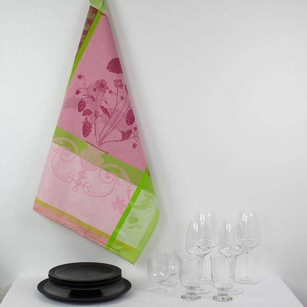 Garnier Thiebaut Geschirrtuch - Fraisier Rose
