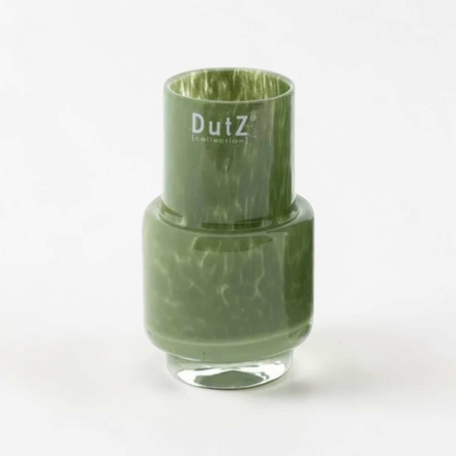 DutZ Vase Rona Olivegreen 14 cm – Kompakte Glasvase