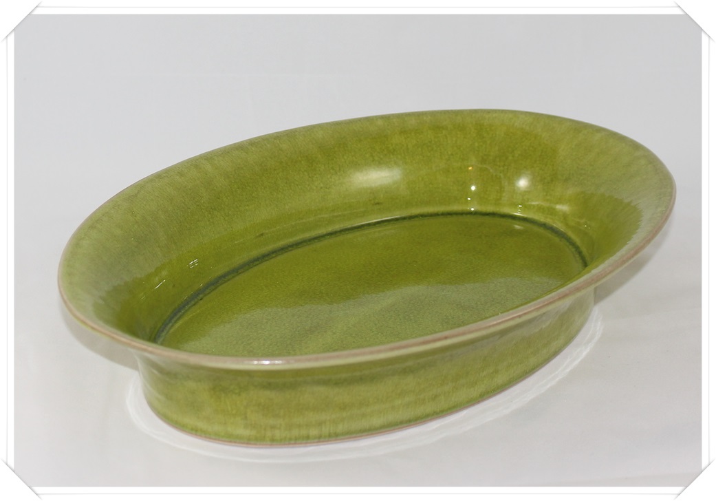 Jars Keramik Tourron Fb.Tilleul Servierteller 37,5 x 25 cm Jars Keramik Tourron Fb.Tilleul Servierteller 37,5 x 25 cm