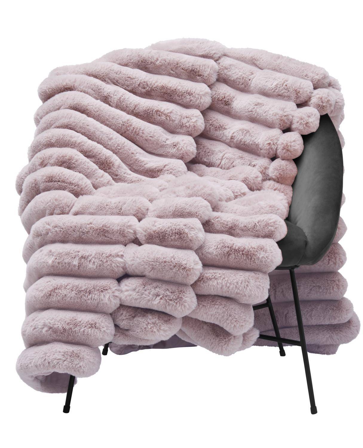 Skinnwille Plaid Liny Pale 140 x 220 cm