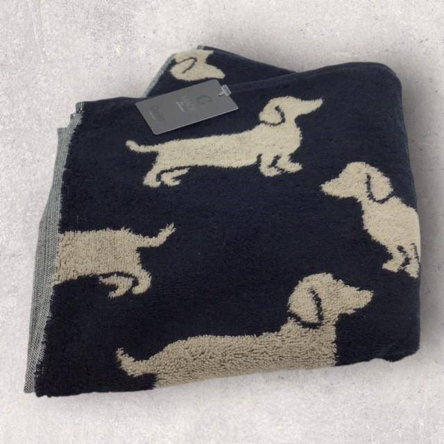 Cawö Frottiertuchserie We love Dogs Dackel Schwarz Handtuch 50 x 100 cm