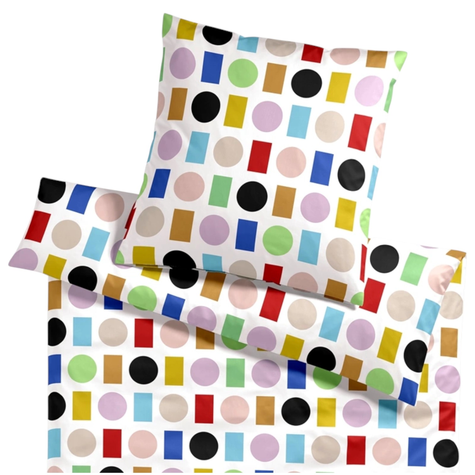 Elegante Jersey Bettwäsche Foxie Jersey Multi Weiß 155 x 220 cm