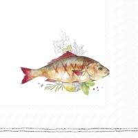ihr Lunch Servietten Grilled Fish 33 x 33 cm