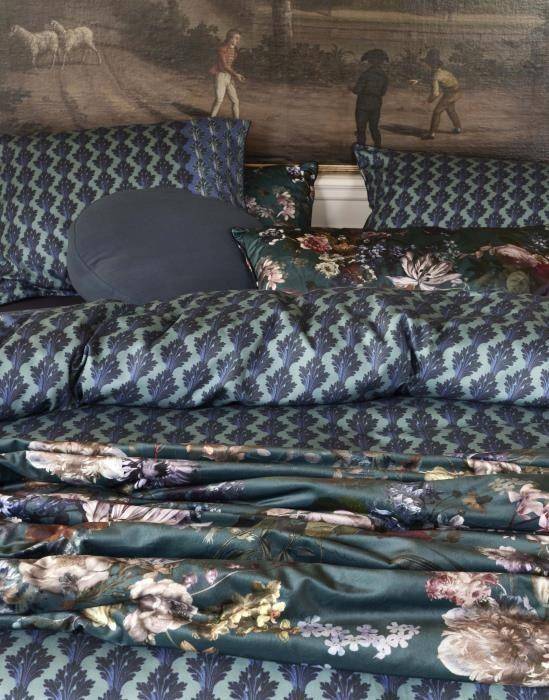 ESSENZA Baumwollsatin Bettwäsche Tesse Reef Green 135 x 200 cm + 80 x 80 cm