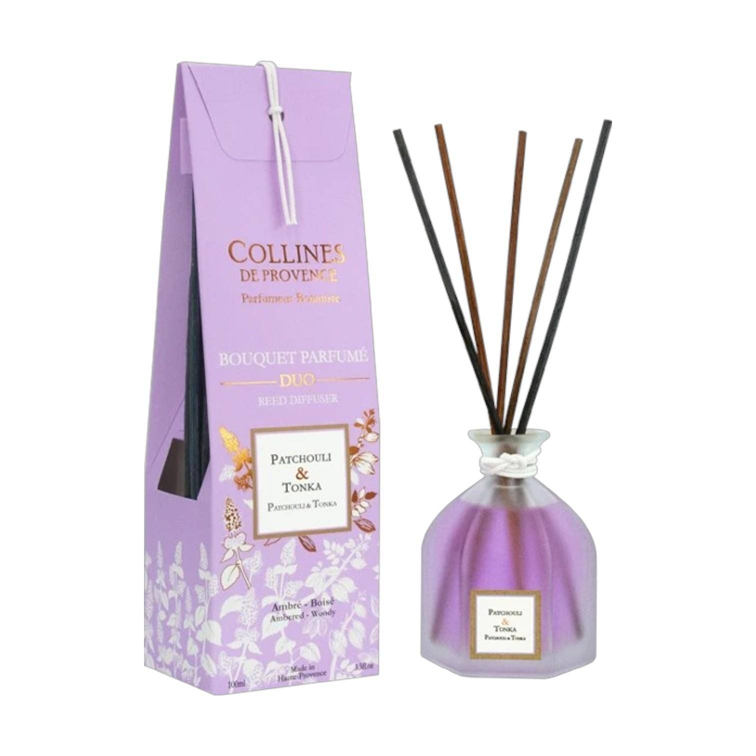 Von Collines De Provence - Duftstäbchen Patschuli & Tonka 100ml