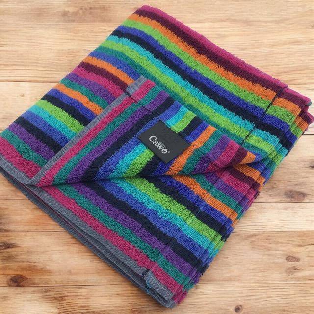 Cawö Frottiertuchserie Lifestyle 7048 Streifen Multicolor - Handtuch