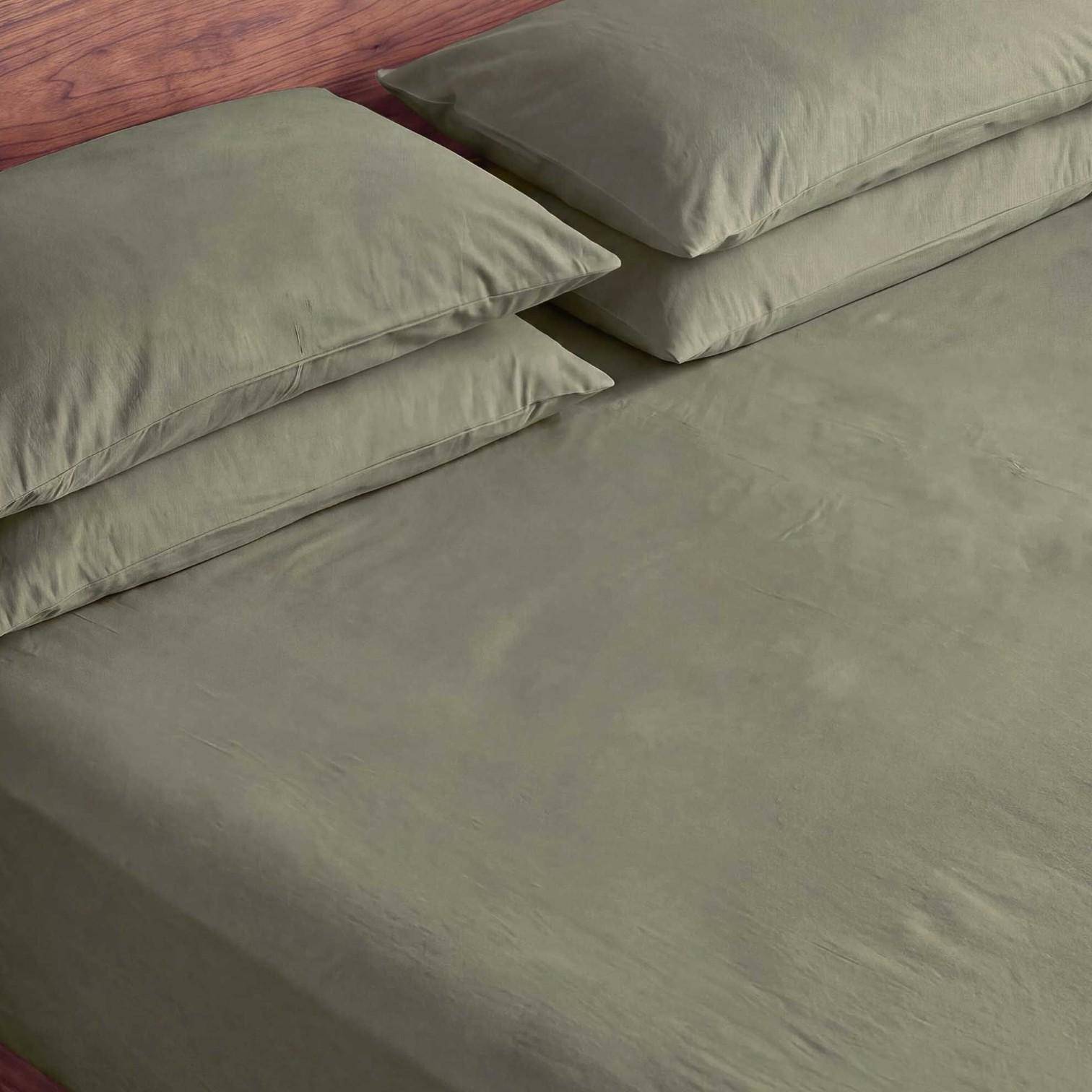 ESSENZA Fine Organic Jersey Spannbetttuch Moss 140-160 x 200-220 cm