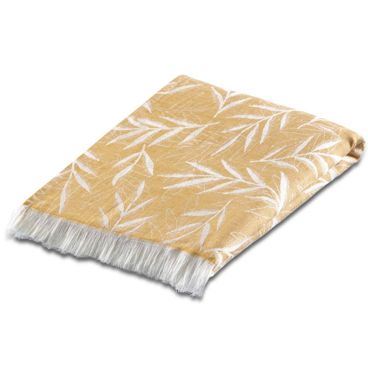 Biederlack Plaid Wohndecke Lavander 130 x 180 cm gelb